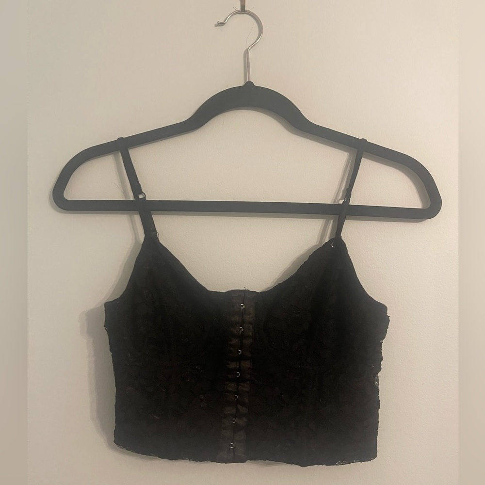 Guess Lace Corset Crop Top